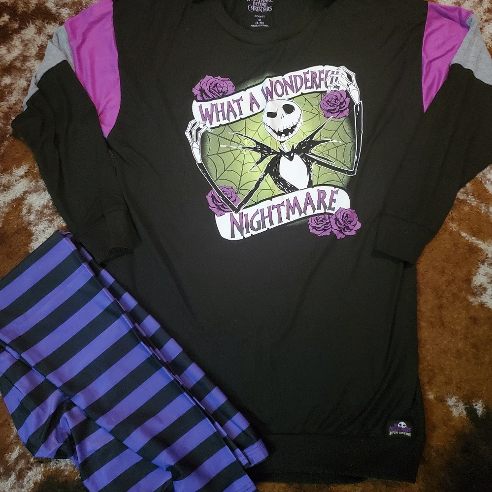 Nightmare Before Christmas Sweater Dress /w Leggings